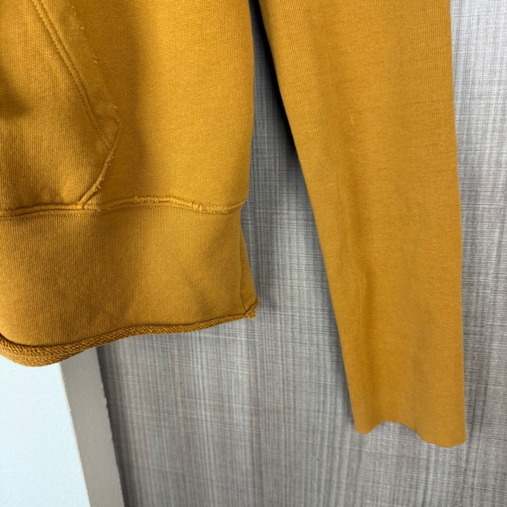 Nili Lotan Janie French Cotton Terry Hoodie Sweatshirt In Burnt Ochre View 6